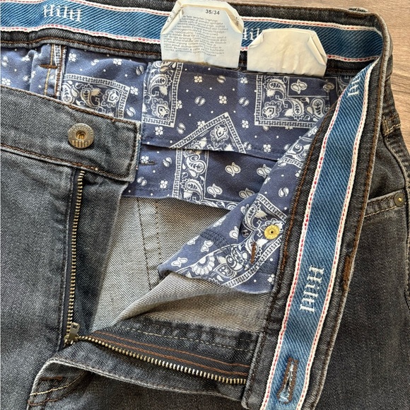 Hiltl The Ultimate Trouser Jeans Mens Size 34x29 Blue Grey Straight Leg - Picture 5 of 9